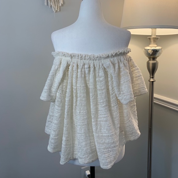 ✨Host Pick✨ Free People Thrill & Frills Lace Blouse Size Small - Picture 10 of 14